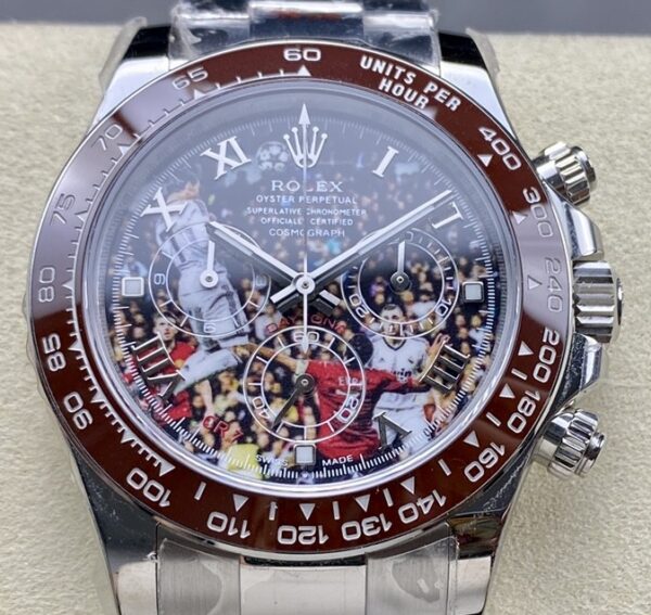 IPK Modified Customized Replica Rolex Daytona Watches : The Cristiano Ronaldo Brown ceramics Edition