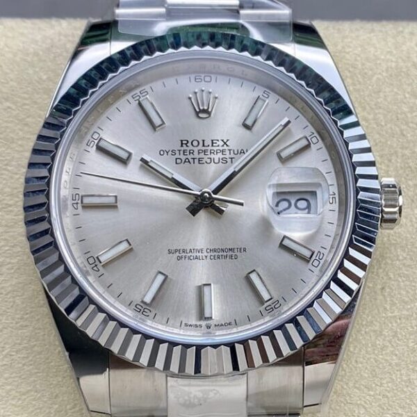 Best Rolex Fake ARF Datejust M126334-0003 silver Watch 41mm