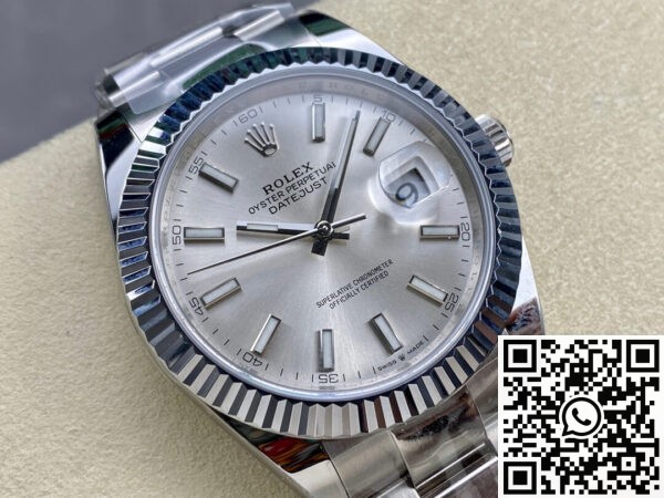 Best Rolex Fake ARF Datejust M126334-0003 silver Watch 41mm