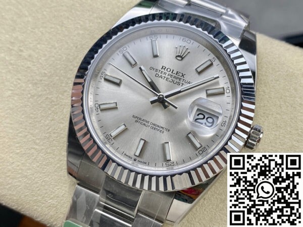 Best Rolex Fake ARF Datejust M126334-0003 silver Watch 41mm