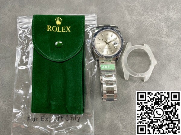 Best Rolex Fake ARF Datejust M126334-0003 silver Watch 41mm