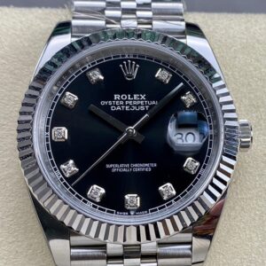 ARF Factory Fake Rolexs Datejust M126334-0012 black Watch