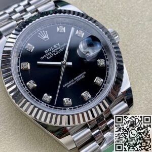 ARF Factory Fake Rolexs Datejust M126334-0012 black Watch