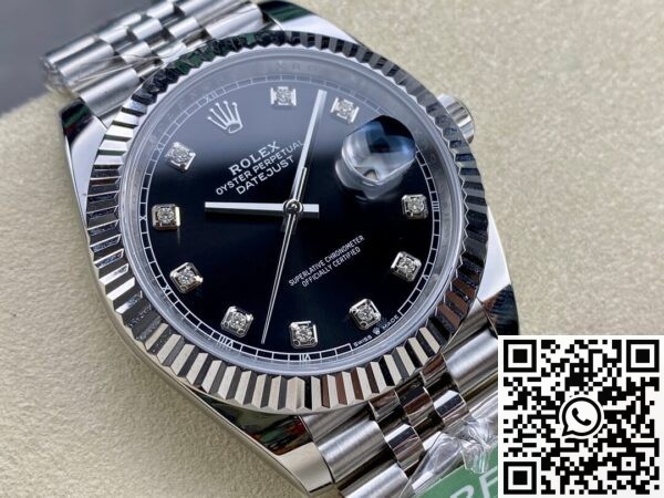 ARF Factory Fake Rolexs Datejust M126334-0012 black Watch