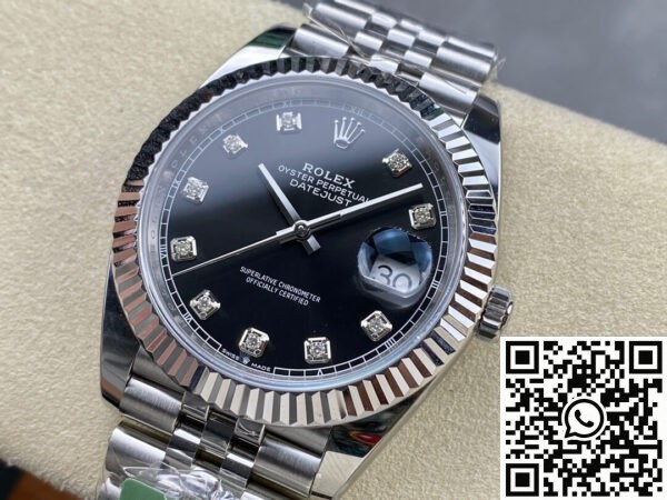 ARF Factory Fake Rolexs Datejust M126334-0012 black Watch