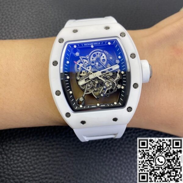 ZF Richard Mille RM055 White Ceramic Watch