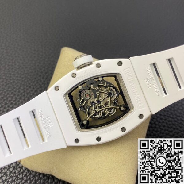 ZF Richard Mille RM055 White Ceramic Watch