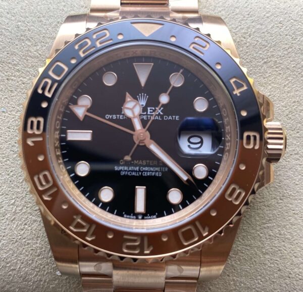 Clean Factory Rose Gold Rolex GMT Master M126715 Watches