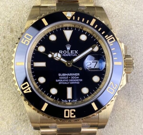 Clean Factory Submariner Watches Rolex M126618LN-0002 Gold