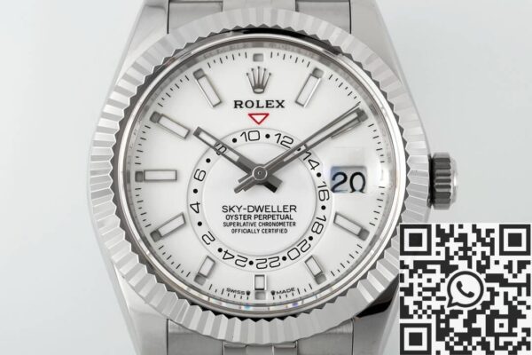 Rolex Sky Dweller watch ZF Factory M336934-0004 White Dial