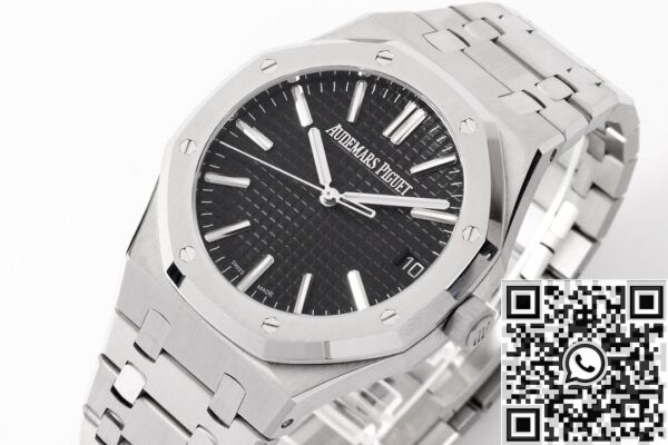 ZF Royal Oak Watch AP 15510ST.OO.1320ST.07 Black Dial