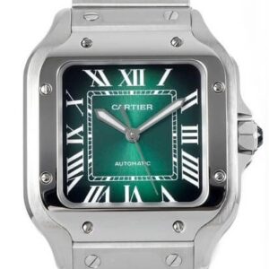 BV Cartier Replica Watch De Santos WSSA0061 Gradient Green