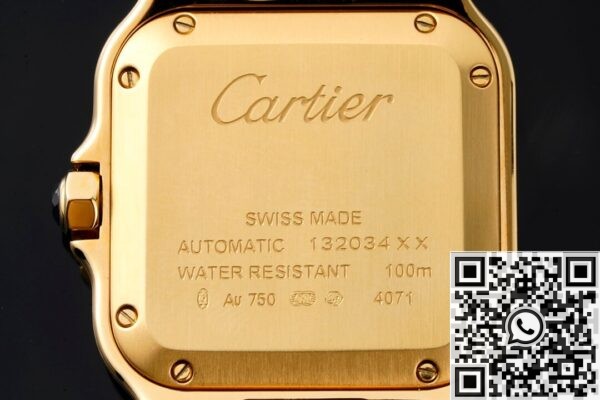 Cartier Watch Replica BV Factory De Santos WJSA0010 Gold