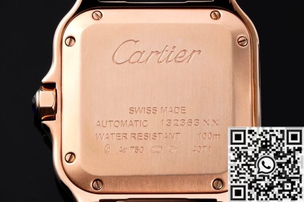 Cartier Santos Replica BV Factory WJSA0009 Silver Gray Watch