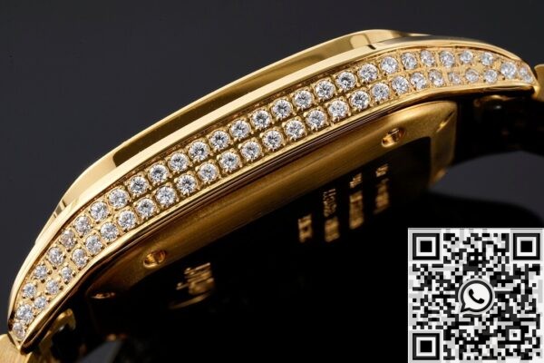 Replica Cartier BV Factory De Santos Gold Full Diamond Watch