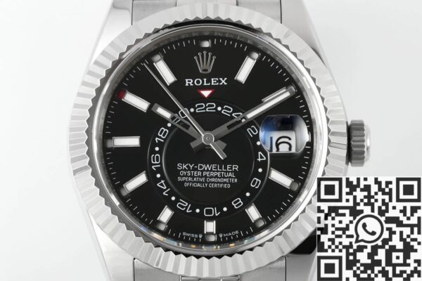 Rolex Replica Bright Black ZF Sky Dweller M336934-0008 Dial