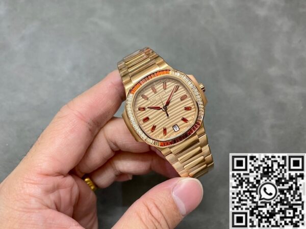 patek philippe watch 3K Nautilus 7118/1300R-001 Rose Gold Dial