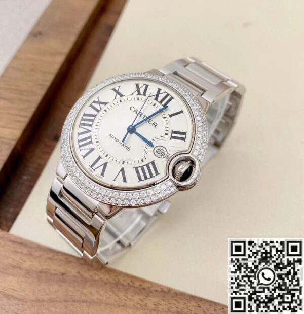 Cartier Replica AF Ballon Bleu WE9009Z3 Silver Dial Size 42mm