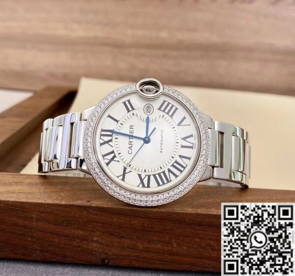 Cartier Replica AF Ballon Bleu WE9009Z3 Silver Dial Size 42mm