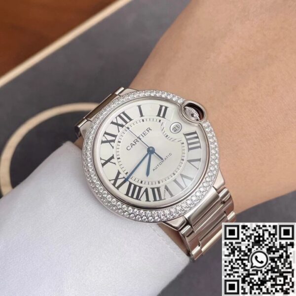 Cartier Replica AF Ballon Bleu WE9009Z3 Silver Dial Size 42mm