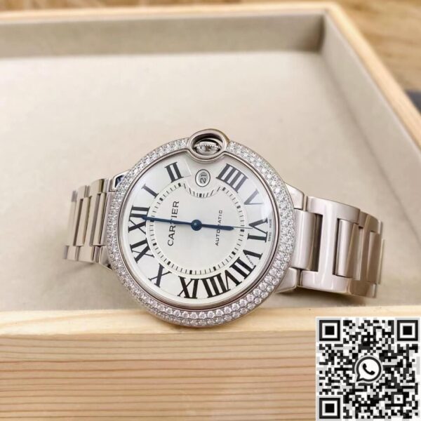 Cartier Replica AF Ballon Bleu WE9009Z3 Silver Dial Size 42mm