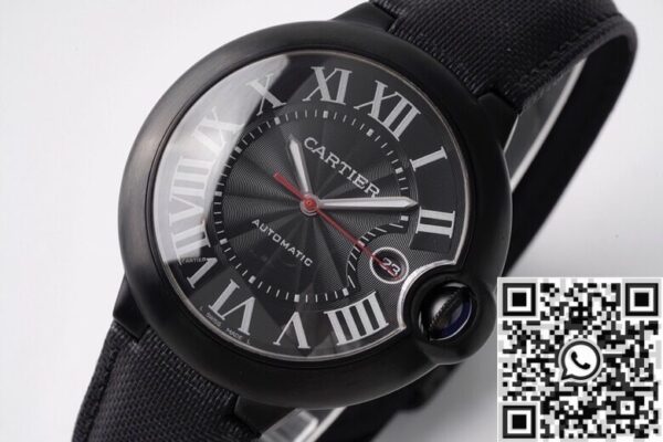 Replica Cartier Ballon Bleu AF WSBB0015 Black Dial Size 42mm