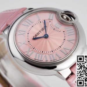 Cartier Pink Belt AF Factory Ballon Bleu De Size 33 Quartz