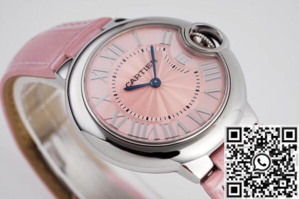 Cartier Pink Belt AF Factory Ballon Bleu De Size 33 Quartz