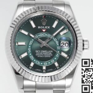 ZF Rolex Replica Factory Sky Dweller M326934 Mint Green Dial