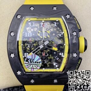 Richard Mille Fake Felipe Massa - RM011 Yellow Rubber