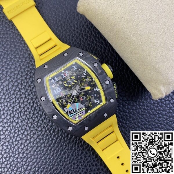 Richard Mille Fake Felipe Massa - RM011 Yellow Rubber