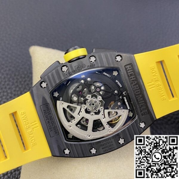 Richard Mille Fake Felipe Massa - RM011 Yellow Rubber