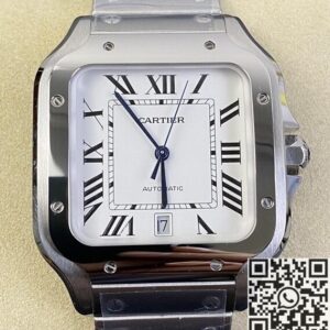 Fake Cartier Santos - BV Factory WSSA0009 White Dial