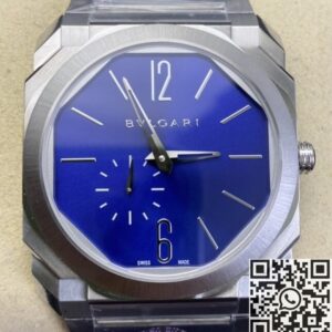 Bvlgari Fake - BV Factory Octo Finissimo 103431 Blue Dial