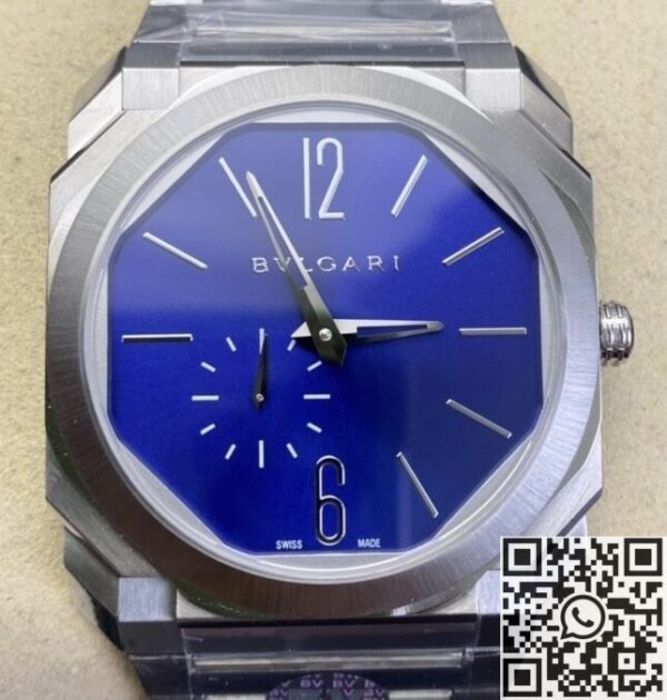 Bvlgari Fake - BV Factory Octo Finissimo 103431 Blue Dial