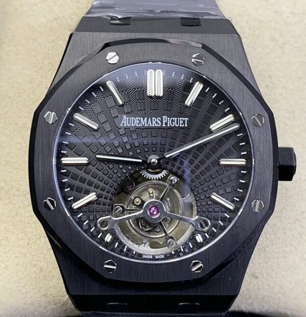 Replicas Audemars Piguet - Royal Oak Black Dial Tourbillon