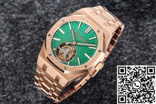 Replica Audemars Piguet - Royal Oak Rose Gold Dial Tourbillon