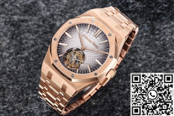 Audemars Piguet Replica - Royal Oak Rose Gold Dial Tourbillon