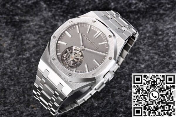 Fake Audemars Piguet -R8 Factory Royal Oak Grey Dial Tourbillon