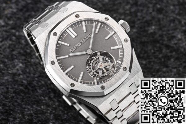 Fake Audemars Piguet -R8 Factory Royal Oak Grey Dial Tourbillon