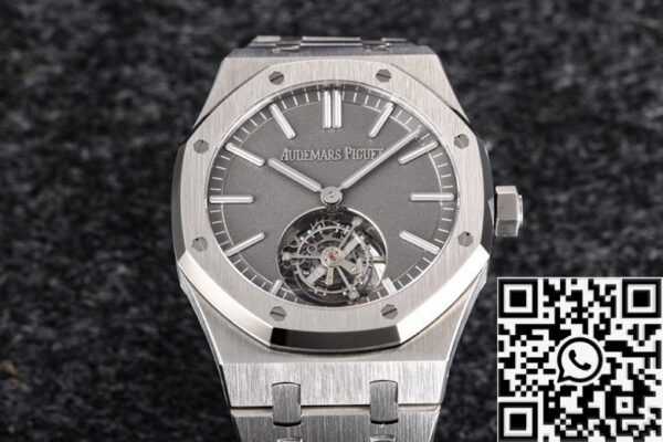 Fake Audemars Piguet -R8 Factory Royal Oak Grey Dial Tourbillon