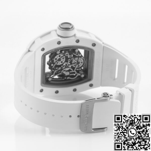 Fake Richard Mille RM055 - KV Factory White Ceramics