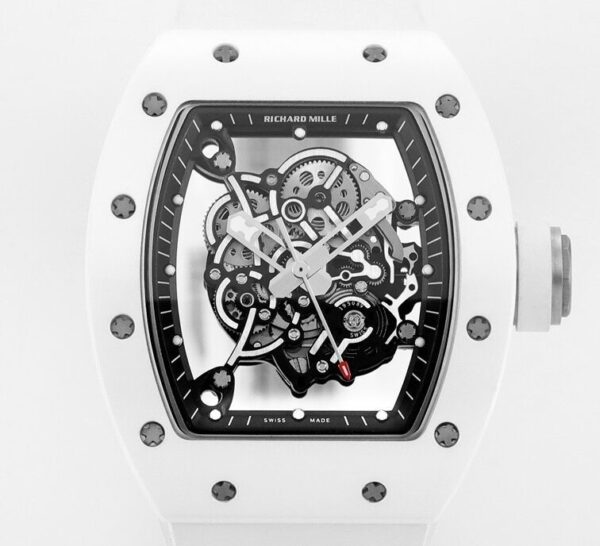 Fake Richard Mille RM055 - KV Factory White Ceramics