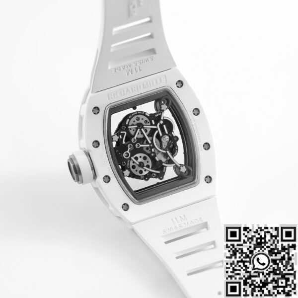 Fake Richard Mille RM055 - KV Factory White Ceramics