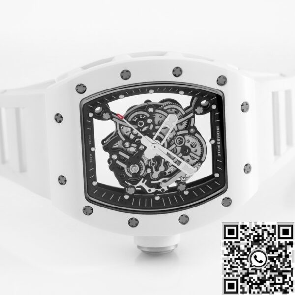 Fake Richard Mille RM055 - KV Factory White Ceramics