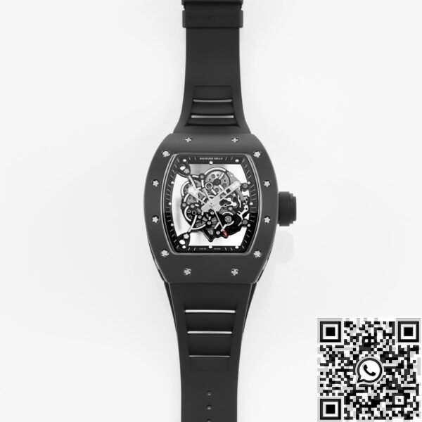 Richard Mille Fake RM055 - KV Factory Black Ceramics