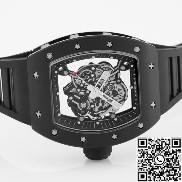 Richard Mille Fake RM055 - KV Factory Black Ceramics