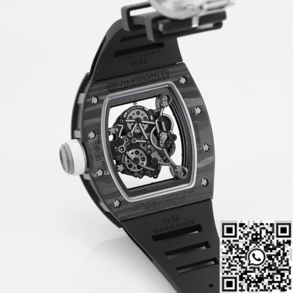 Richard Mille Best Fake RM055 - KV Factory V5 White Dial Case2