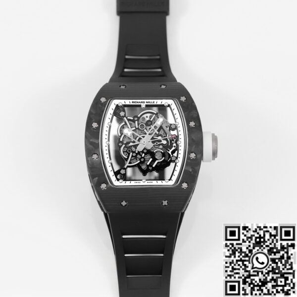 Richard Mille Best Fake RM055 - KV Factory V5 White Dial Case2