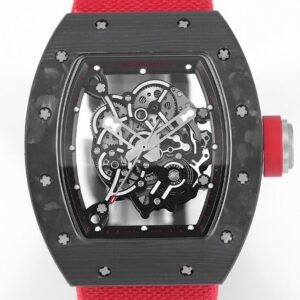 Richard Mille Best Fake RM055 - KV Factory V5 Red Nylon Strap